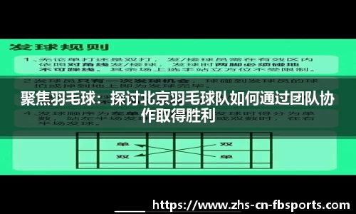 聚焦羽毛球:探讨北京羽毛球队如何通过团队协作取得胜利